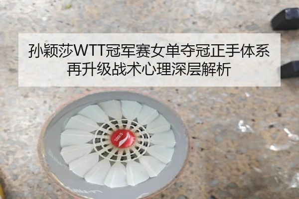 孙颖莎WTT冠军赛女单夺冠正手体系再升级战术心理深层解析